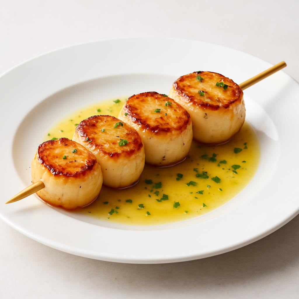 Гребешок морской на шпажке