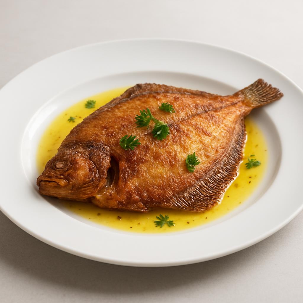 Камбала жаренная