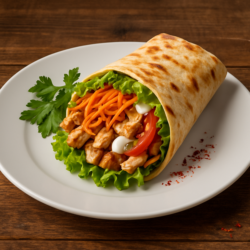 Шаурма с Корейской морковкой